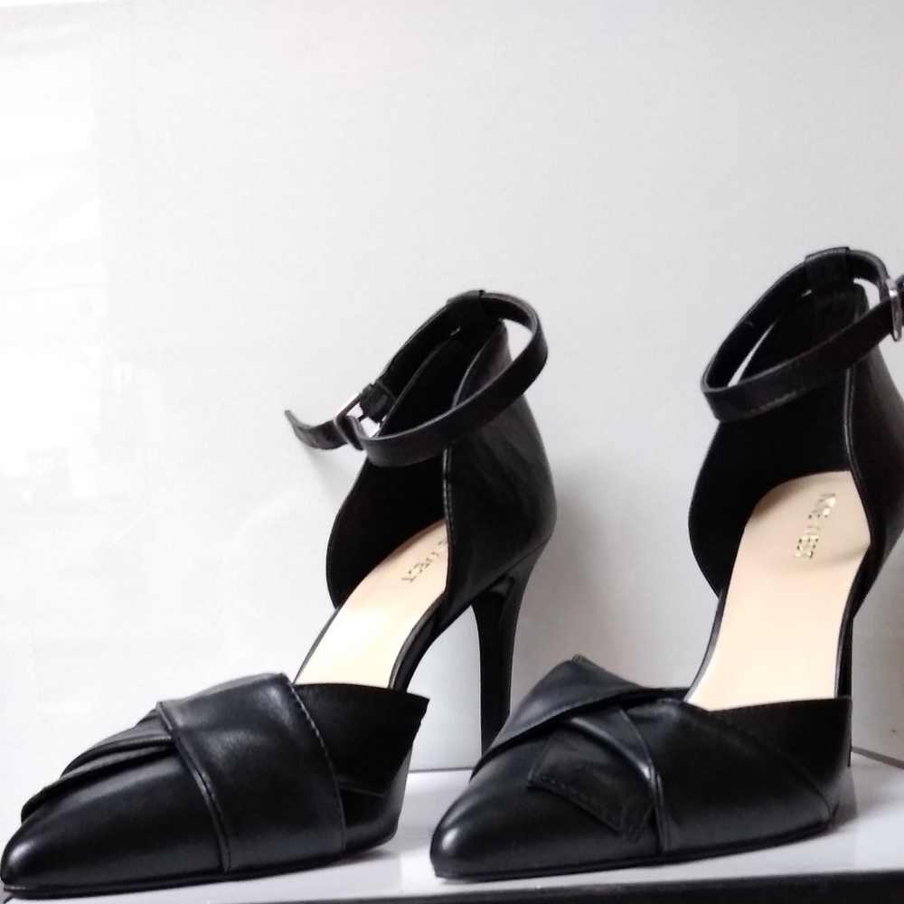 Nine West Leather Ankle Strap Dress Heels